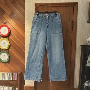 Women's Time and Tru Wide-Leg Jeans - size 8